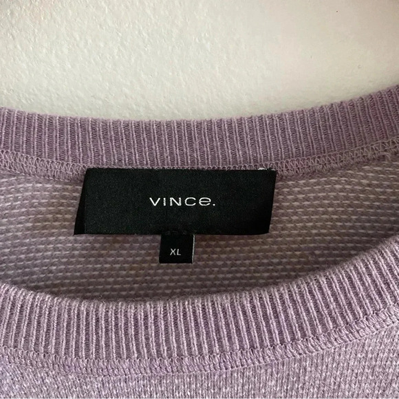 Vince Crewneck Cashmere And Wool Blend In Light Purple Sweater Sz XL $265 - Picture 3 of 7